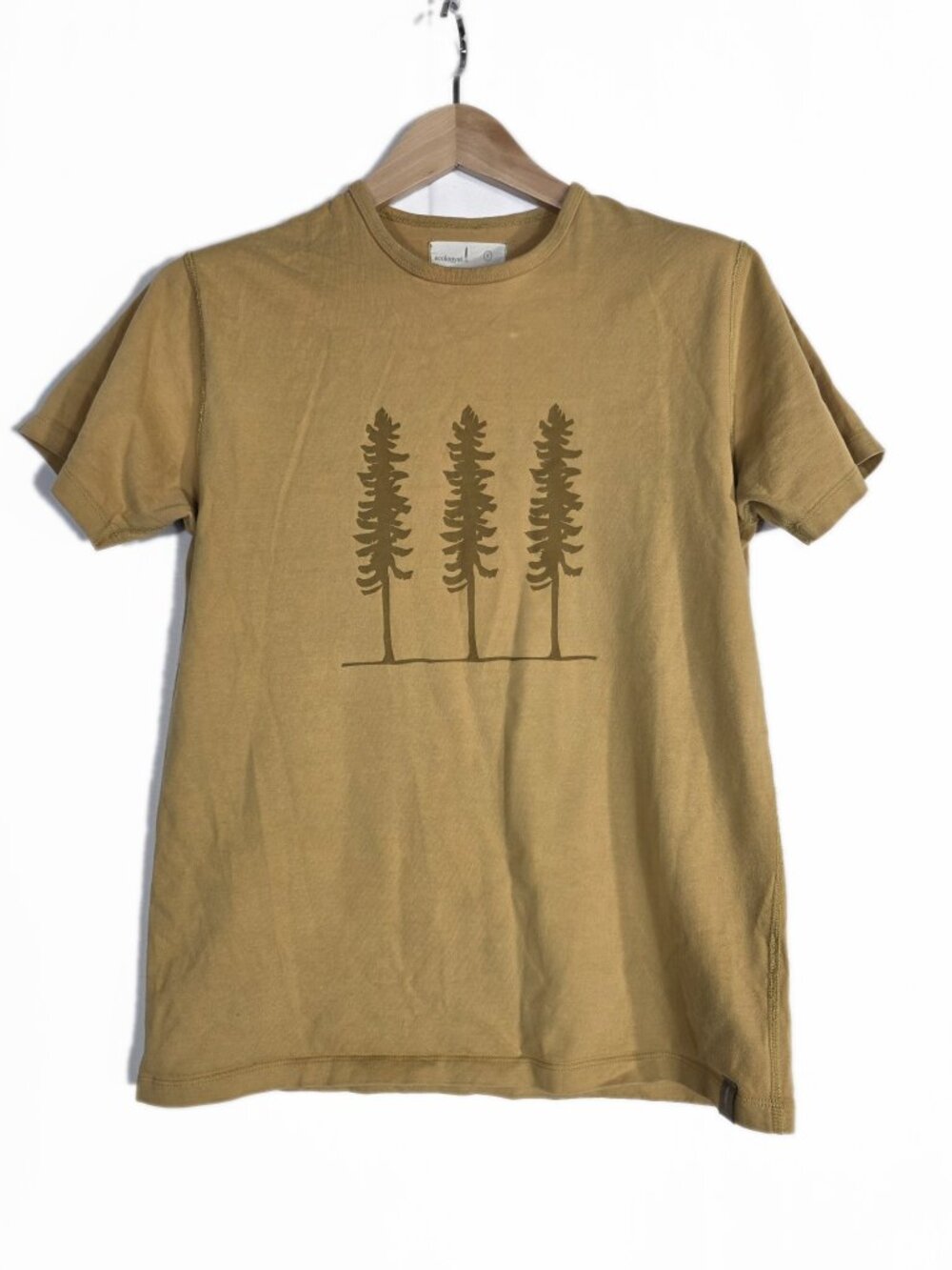 Ecologyst Pine Tree Graphic Tee Size S 100% Organic Cotton